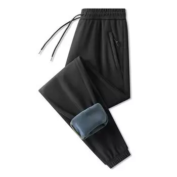 Зимние штурмовые брюки для мужчин с плюшевыми и плотными штанами, свободные ветрозащитные, водонепроницаемые, теплые и повседневные спортивные брюки XXXXXL