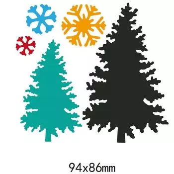 Зимние снежинки, деревья, трафареты, металлический трафарет, сделай сам, скрапбукинг, альбом, бумажная карта, тиснение, ремесленный декор, художественная высечка, Рождество