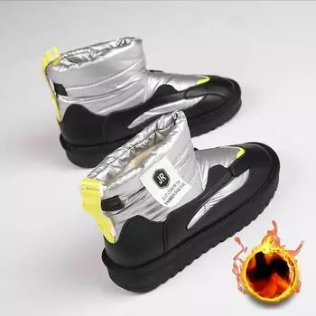 Зимние снежные сапоги для женщин 2022 Новые поступления Модная обувь плюс плюшевые теплые ботильоны Женщина Повседневный комфорт Водонепроницаемые короткие сапоги 35