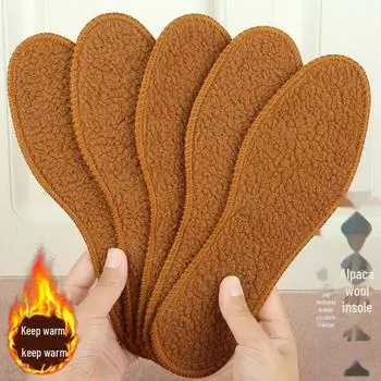 Зимние стельки из шерсти альпаки с бархатным наполнителем — теплые, впитывающие пот и удобные для занятий спортом 35 yards