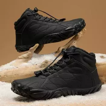 Зимние теплые ботинки для мужчин, взрывной стиль, ботинки для дома, хлопковая обувь, индивидуальный дизайн, повседневная молодежная мода, новое поступление, горячая распродажа 36 чёрный