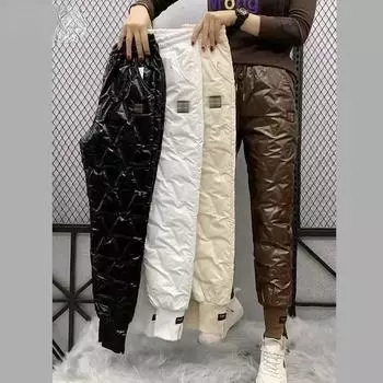 Зимние теплые брюки M-4XL Брюки большого размера L