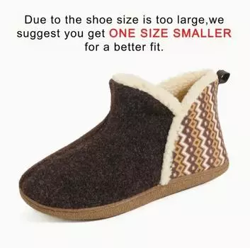 Зимние теплые хлопковые ботинки импортная торговля большой размер сумка для ног в помещении нескользящая домашняя одежда высокие пары хлопковых туфель темно-коричневого