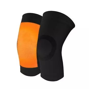 Зимние теплые наколенники для ног компрессионный рукав поддержка женские мужские хлопковые наколенники s чёрный