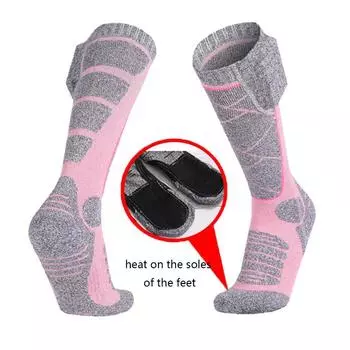 Зимние теплые носки для мужчин и женщин, термоутеплители для ног, спортивные чулки для спорта на открытом воздухе, катания на лыжах, YSL серый