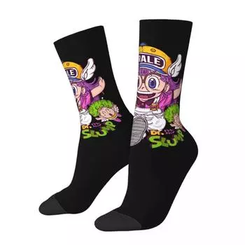 Зимние теплые повседневные женские мужские носки Arale Dr Slump аниме нескользящие футбольные носки One Size