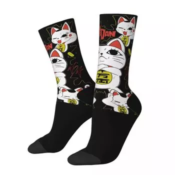 Зимние Теплые Ретро Женские Мужские Дандадан Счастливые Турбо Бабушкины Носки Аниме Нескользящие Баскетбольные Носки One Size