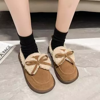 Зимние теплые сапоги с толстой подошвой и бархатом для женщин 35 верблюд