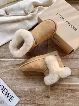 Зимние теплые сноубутсы на толстой подошве для женщин 2024 Новые с коротким голенищем Универсальные повседневные хлопковые ботинки Ботинки на платформе 35 малиновый