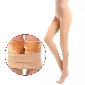 Зимние теплые теплые леггинсы на флисовой подкладке для женщин, толстые колготки на меховой подкладке S