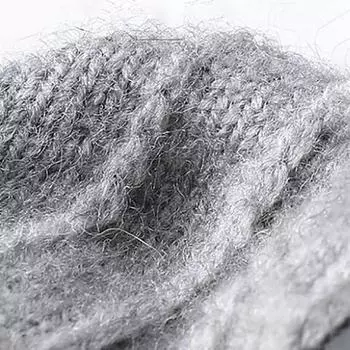 Зимние теплые вязаные однотонные шерстяные перчатки с длинными пальцами и сенсорным экраном, плюшевые утолщенные варежки, мягкие велосипедные перчатки для вождения A4