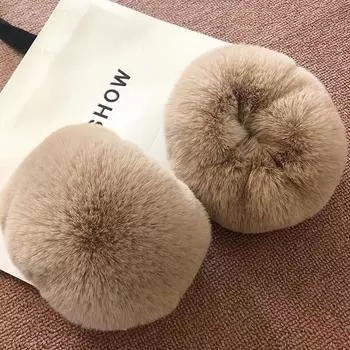 Зимние теплые женские грелки для рук из искусственного лисьего меха, мягкие эластичные манжеты на запястья, теплые плюшевые утолщенные аксессуары