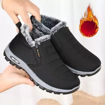 Зимние теплые зимние ботинки на флисовой подкладке с мягкой подкладкой, водонепроницаемая нескользящая теплая обувь, теплая обувь 39