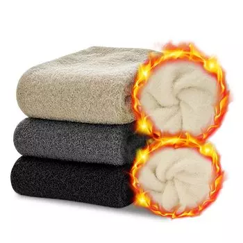 Зимние толстые шерстяные очень толстые ворсовые носки для экстремально высоких температур с толстыми пятками и носками, с запахом холодного пота для поездок на работу в теплые [shivpiin] мужские носки,