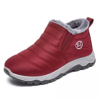 Зимние унисекс удобные и модные плюшевые теплые повседневные зимние хлопковые сапоги 44 чёрный