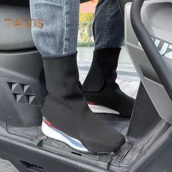 Зимние велосипедные бахилы ветрозащитные неопреновые бахилы теплые шоссейные горные велосипедные бахилы для мужчин и женщин чёрный