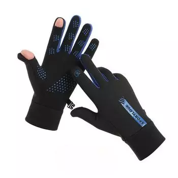 Зимние велосипедные перчатки водонепроницаемые мужские и женские плюс бархатные утолщенные ветрозащитные с сенсорным экраном перчатки для электромотоцикла зимние теплые Average Size