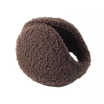 Зимние ветрозащитные флисовые наушники для мужчин и женщин для велоспорта и активного отдыха на открытом воздухе плюш P3G2 beige-One size