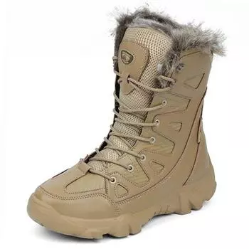 Зимние водонепроницаемые мужские ботинки, плюшевые, супер теплые, зимние ботинки, мужские кроссовки, ботильоны, мужские ботинки для пустыни, Botas Hombre 39