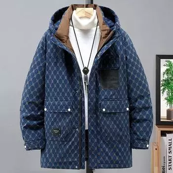 Зимние водонепроницаемые парки мужские толстые куртки пальто 10XL 11XL больших размеров модные повседневные парки карго мужские зимние пальто большой размер 11XL 10XL синий