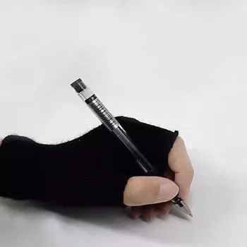 Зимние вязаные перчатки осенние теплые перчатки с полупальцами черные перчатки без пальцев снаряжение для отдыха на природе чёрный