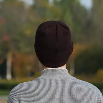 Зимние вязаные шапки для мужчин и женщин одного стиля, теплые и утепленные шерстяные шапки, модные велосипедные хлопковые шапки, ворсистые и утолщенные хлопковые шапки one size fits all красный