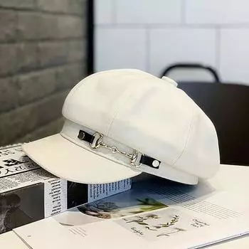 Зимние женские береты, женские береты в стиле ретро, шапки для женщин, шляпы, шапки для женщин, восьмиугольная шляпа газетчика бежевый