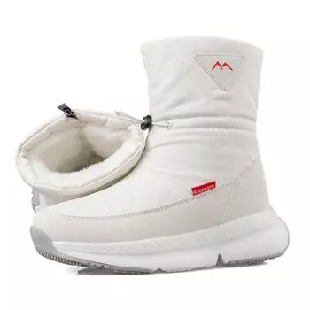 Зимние женские ботинки, новинка 2022 года, непромокаемые зимние ботинки, женские удобные плюшевые теплые нескользящие ботинки, женская зимняя обувь 36 белый