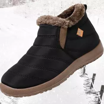 Зимние женские ботинки Водонепроницаемые зимние ботинки Теплая обувь Нескользящие повседневные женские ботинки 36 красный