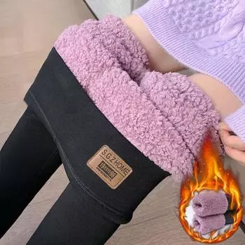 Зимние женские брюки, толстые флисовые, эластичные, узкие, с высокой талией, мягкие, с контролем живота, однотонные, ветрозащитные, теплые, женские леггинсы, длинные брюки XL темно-серого