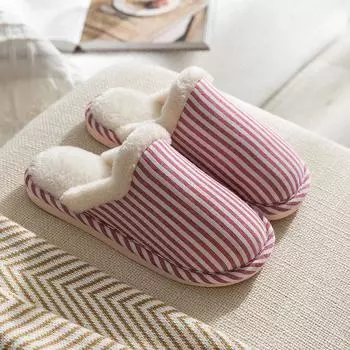 Зимние женские домашние тапочки, хлопковые сандалии, нескользящие мягкие зимние теплые домашние спа-тапочки, домашние тапочки для влюбленных в спальню, хлопковые тапочки TG05 36-37