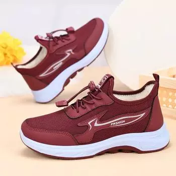 Зимние женские кроссовки теплые нескользящие удобные хлопковые ботинки на шнуровке повседневные износостойкие легкие зимние ботинки 36