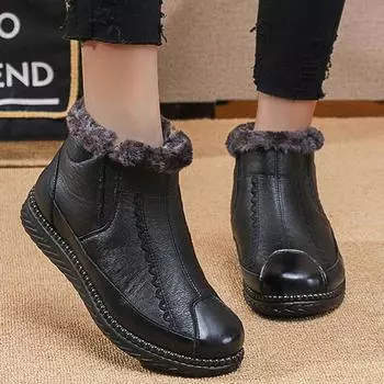 Зимние женские сапоги, сапоги больших размеров, женские водонепроницаемые сапоги для женщин, сохраняющие тепло, женская обувь, мягкая, новая зимняя обувь, Botas Mujer 35