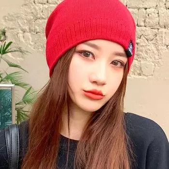 Зимние женские шапки женские модные шапки женские однотонные вязаные взрослые шапки для головы can be worn [elastic and elastic]