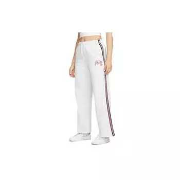 Зимние женские спортивные штаны в полоску Jordan Paris Saint-Germain, белые DM4984-051 S