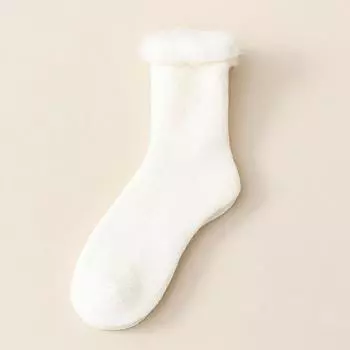 Зимние женские теплые носки, утепленные носки для сна, зимние носки с защитой от холода One Size