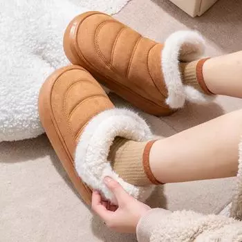 Зимние женские толстые и бархатные теплые короткие зимние сапоги 36-37 хаки