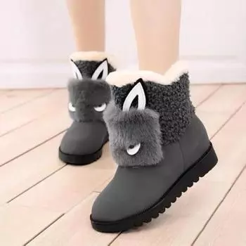 Зимние женские зимние сапоги 2024 года, элегантные, на низком каблуке, теплые, большого размера, шикарная весенняя женская обувь, демисезонная новинка, обувь 35