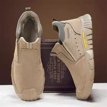 Зимние зимние ботинки для мужчин и женщин, сохраняющие тепло, хлопковая обувь, уличная походная обувь, плюшевые теплые высокие ботильоны, мужские кроссовки 39 чёрный