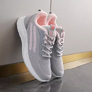 Зимние зимние ботинки, женская теплая хлопковая обувь, уличная походная обувь, плюшевые теплые высокие ботильоны, женские кроссовки 35 белый