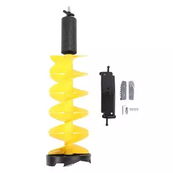 Зимний электрический буровой комплект с нейлоновым плавающим ледоколом спиральное сверло для глубокой воды