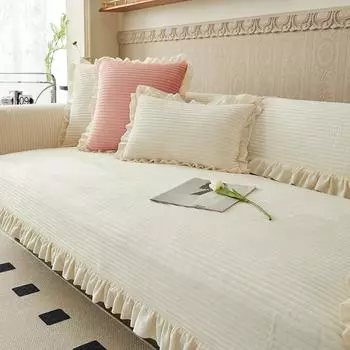 Зимний бархатный теплый коврик для дивана, сезонный универсальный противоскользящий чехол и полотенце, современная минималистичная утолщенная подушка для сиденья 70x70cm