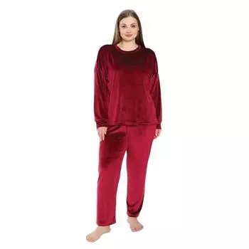 Зимний бархатный женский пижамный комплект Estiva больших размеров