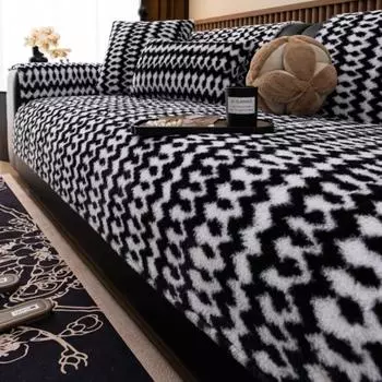 Зимний чехол Bohemia, флис, теплые диванные коврики, коврик для кемпинга, нескользящий диван в этническом стиле, чехлы для диванов 70X70