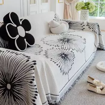 Зимний чехол для дивана, новый короткий плюшевый чехол для дивана, утолщенный нескользящий безворсовый чехол для дивана, чехол для дивана 180*130cm