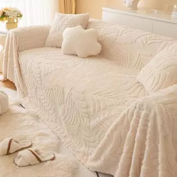 Зимний чехол для дивана, тканевый чехол для дивана в стиле Ins, полностью покрытый, не царапающий чехол для дивана, универсальное универсальное полотенце 180*130