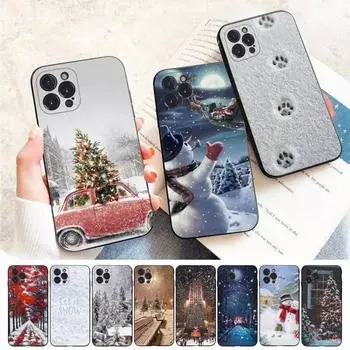 Зимний чехол для телефона iPhone Samsung Galaxy Redmi Xiaomi Oppo OnePlus Note SA 7 8 9 10 11 12 13 14 20 21 22 23 53 54 Pro Max Plus Ultra TPU Soft iPhone 6 or 6S