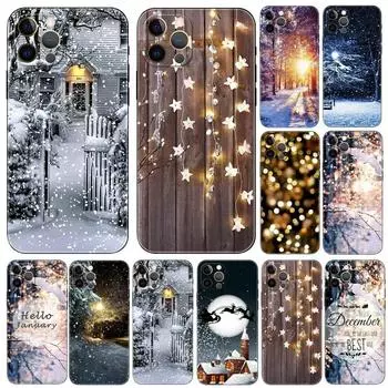 Зимний чехол для телефона с пейзажем для iPhone Samsung Galaxy Redmi Xiaomi Oppo OnePlus Note SA 7 8 9 10 11 12 13 14 20 21 22 23 53 54 Pro Max Plus Ultra iPhone 6 or 6S