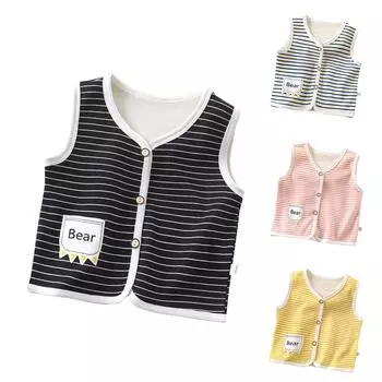 Зимний детский жилет без рукавов нижняя верхняя одежда жилеты 73 чёрный