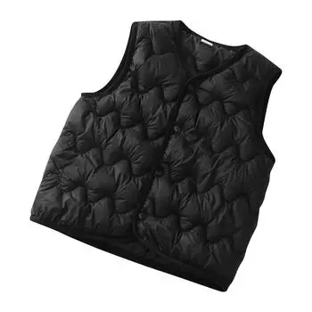 Зимний детский жилет без рукавов с подкладкой Horse Clip Верхняя одежда Жилеты 100 чёрный